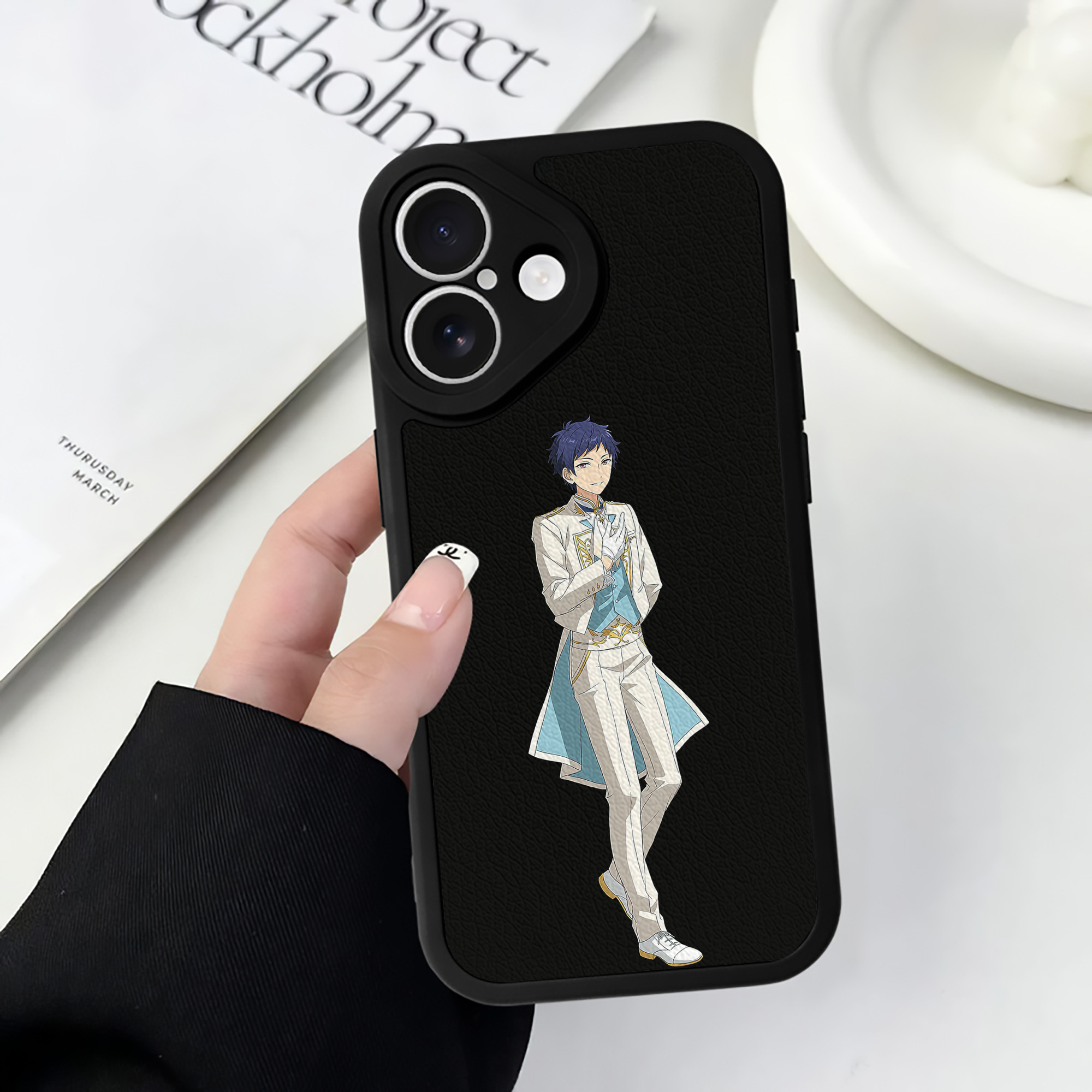 （画像用） あんさんぶるスターズ! Ensemble Stars 【iPhone 16シリーズ対応】シリコンスマホケース（レザー調） 材質：シリコン
